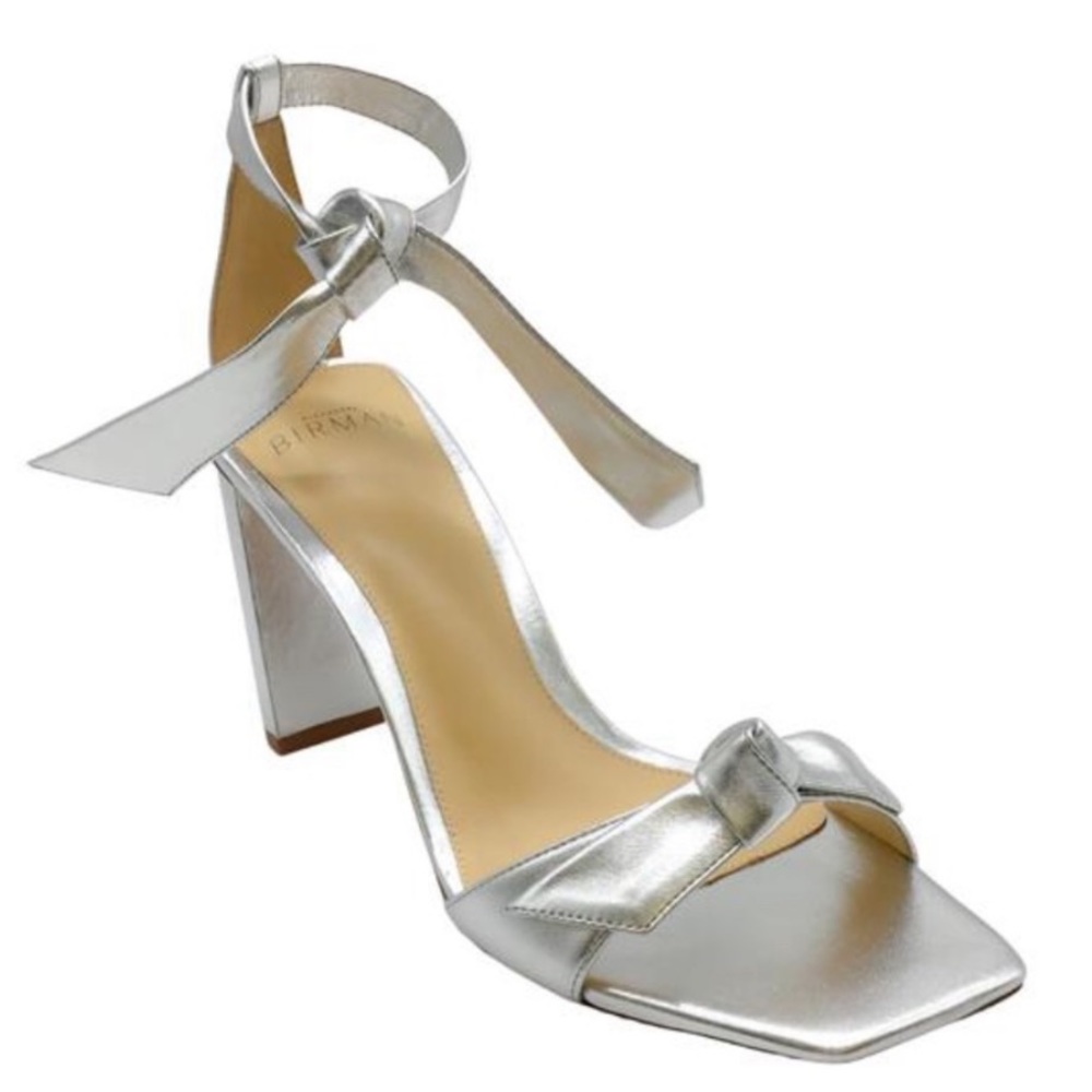 Alexander Birman Silver Clarita: Perfect condition only small scuffs on sole.